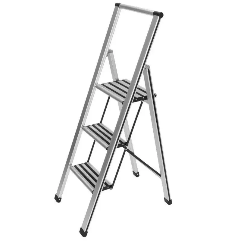 Aluminiowa drabina, 3-stopniowa, WENKO Szybka wysyłka