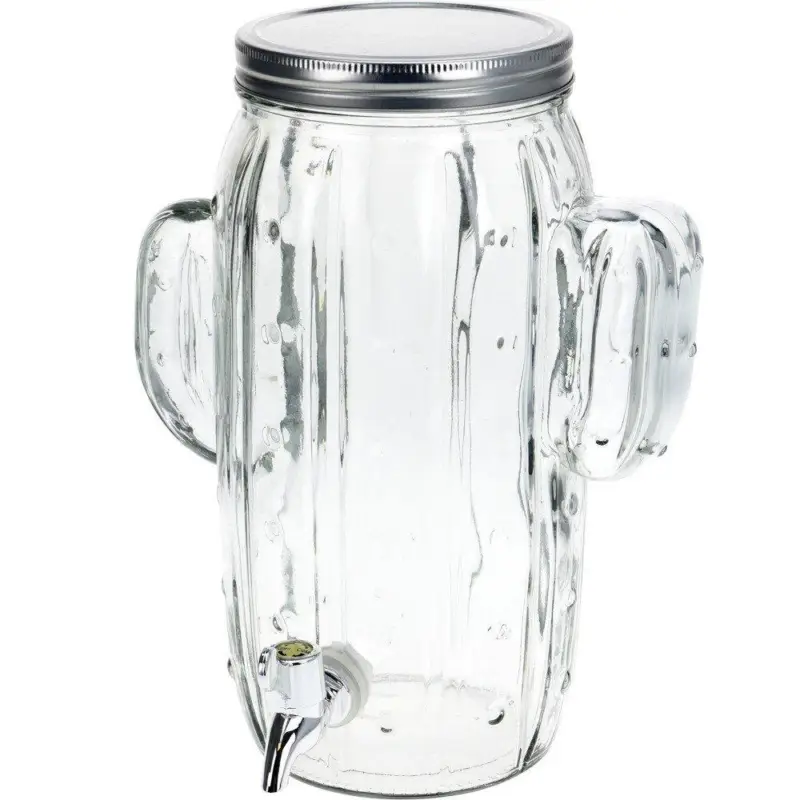 Słój z kranem i pokrywą KAKTUS - dystrybutor napojów, 4 l Oferta limitowana