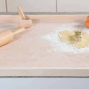 Wyjątkowa oferta Bardzo duża stolnica kuchenna do ciasta z drewna warstwowego, stolnica drewniana duża, deska do ciasta, akcesoria kuchenne, KESPER