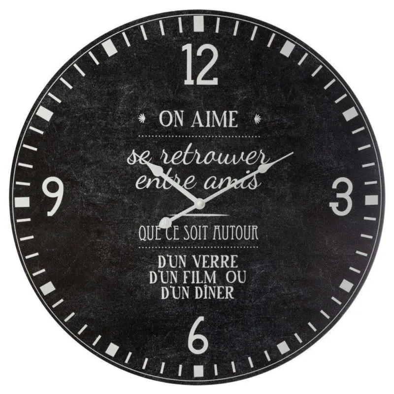 Zegar ścienny On Aime, styl vintage, Ø 57 cm Rabat