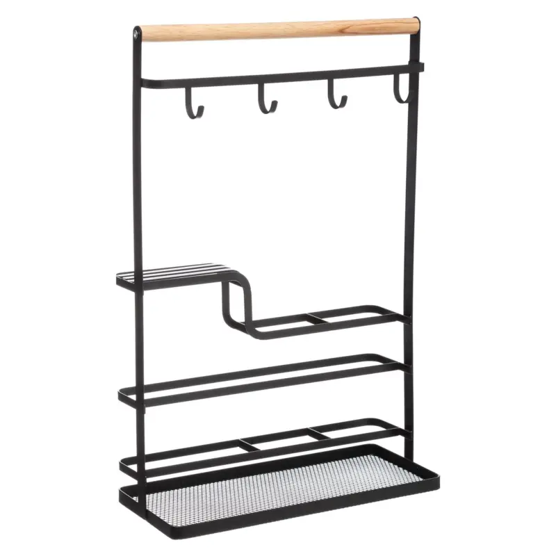 Wyprzedaż Organizer kuchenny z haczykami, 28 x 12 x 43,5 cm, stojak metalowy