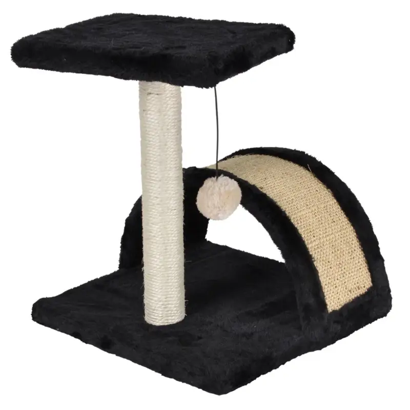 Ograniczona ilość Drapak dla kota z platformą i pomponem, 38 cm