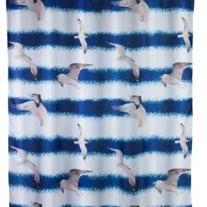 Zasłona prysznicowa SEAGULL, poliestrowa, WENKO Bestseller
