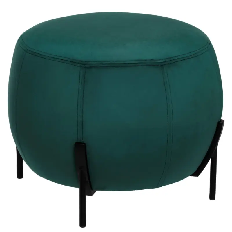 Premium Puf welurowy CALABAZA, Ø 44 cm