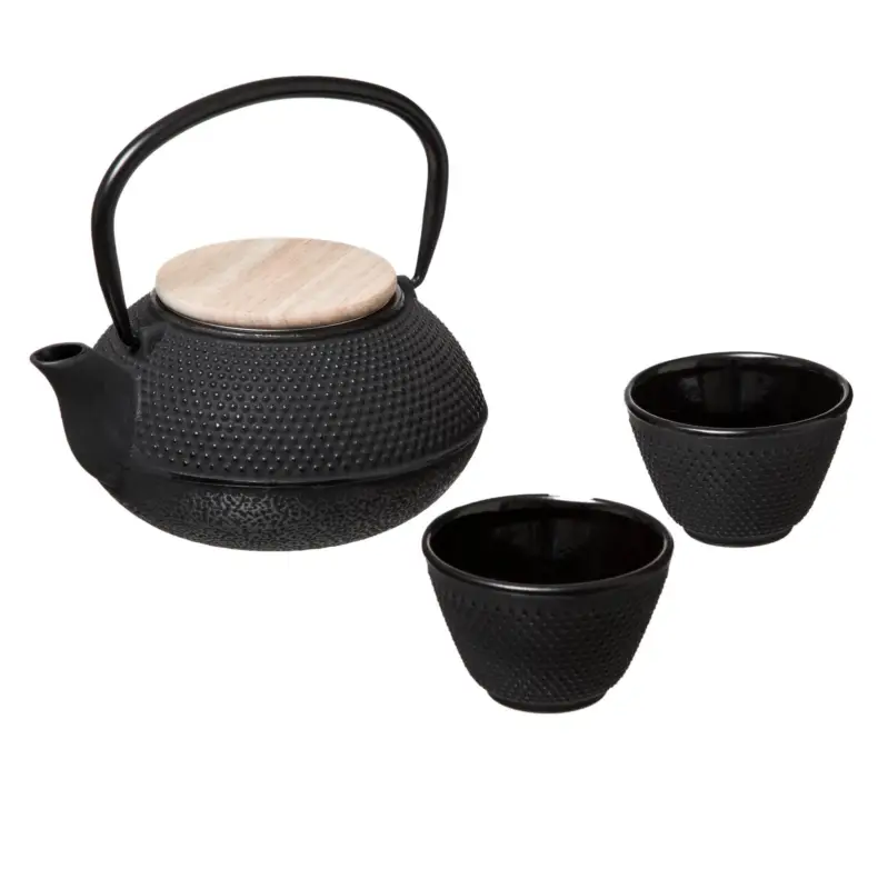 Dzbanek do herbaty z kubkami, żeliwny, 800 ml Dodaj do koszyka