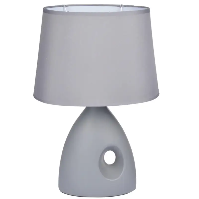 Bezpieczne zakupy Lampa stołowa na ceramicznej podstawie, Ø 26 cm