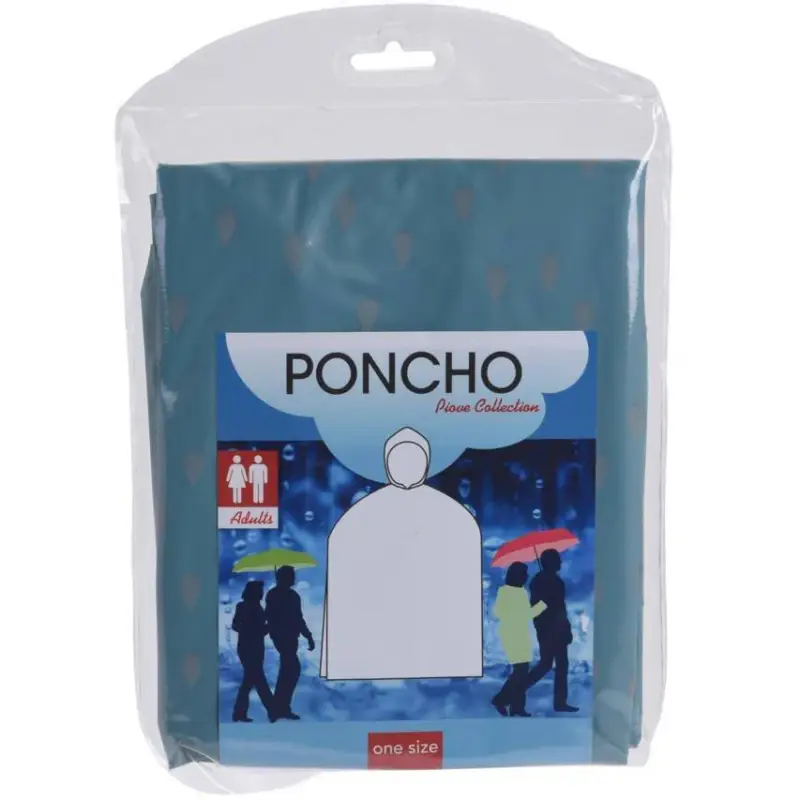 Nie przegap Poncho przeciwdeszczowe dla dorosłych, rozmiar uniwersalny