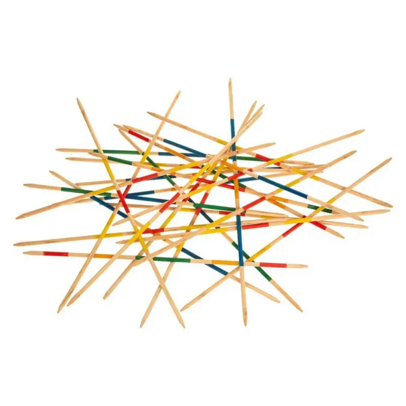 Gra zręcznościowa mikado, bierki XL, z drewna eukaliptusowego Super okazja