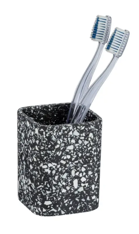 Pojemnik na szczoteczki do zębów TERRAZZO, tworzywo imitujące lastryko, WENKO Oferta limitowana
