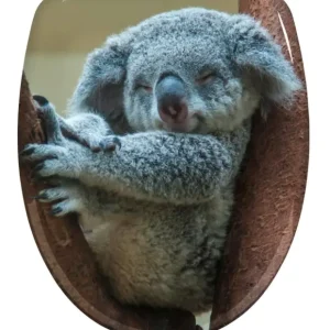 Deska sedesowa KOALA z funkcją Easy Close, Duroplast, motyw zwierzęcy, WENKO Nie przegap