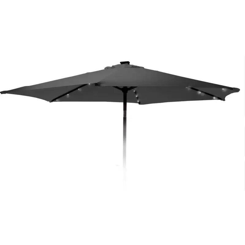 Oferta limitowana Parasol ogrodowy z lampkami solarnymi LED, Ø 270 cm