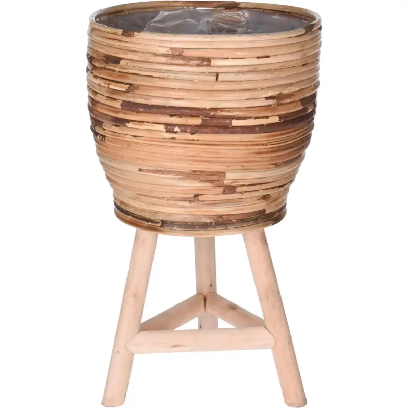 Donica na nóżkach, Ø 24,5 x 41 cm, rattanowa Bestseller