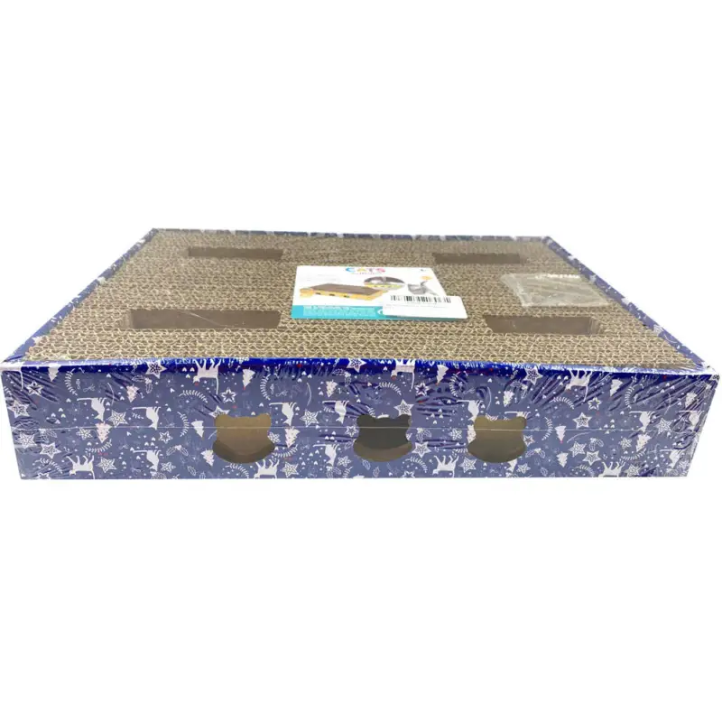 Cena promocyjna Drapak dla kota z zabawkami, 35,5 x 24,5 x 6,8 cm