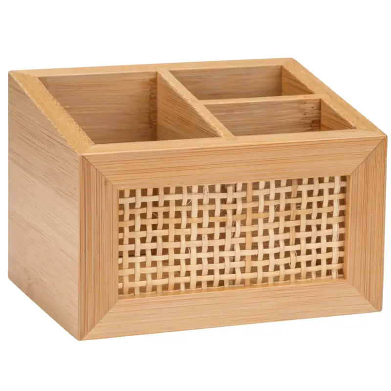 Uniwersalny pojemnik ALLEGRE BAMBOO, 3 przegrody, bambus, WENKO Obniżka ceny