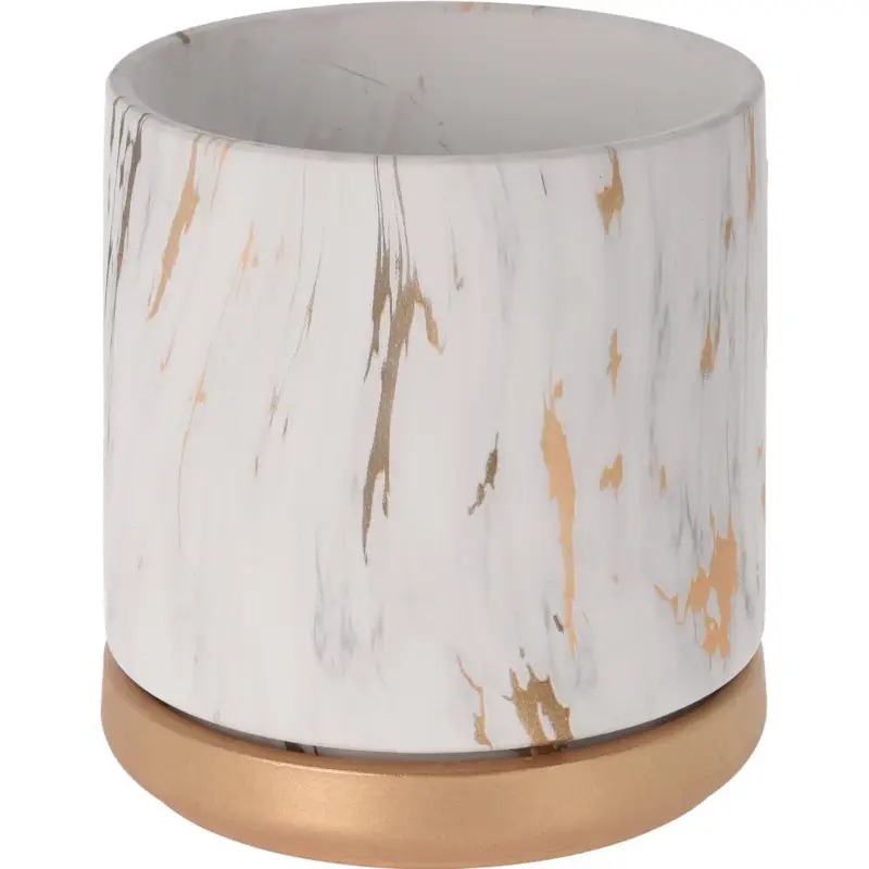 Darmowy zwrot Doniczka z podstawką MARBLE, ceramiczna