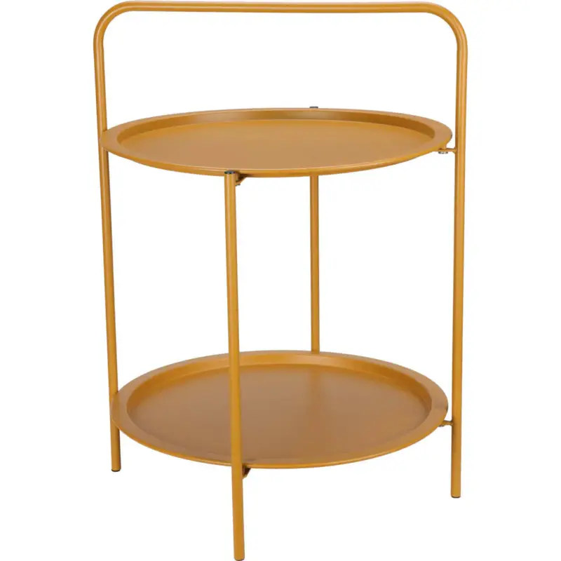 Stolik kawowy z uchwytem, 2 poziomy, Ø 50 cm Promocja