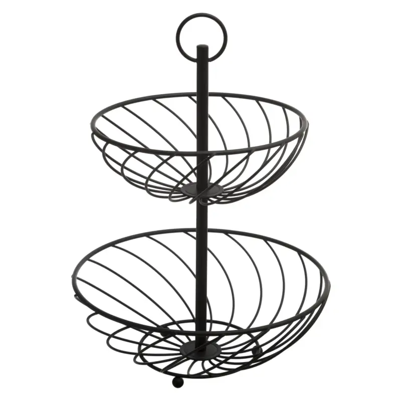 Etażerka metalowa, 2 poziomy, wys. 38 cm Szybka dostawa