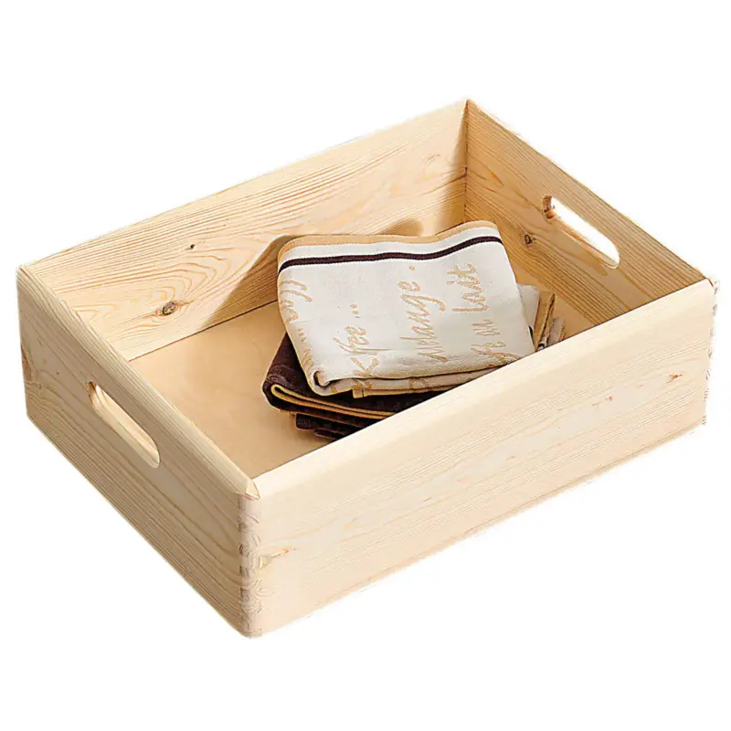 Promocja Pudełko drewniane, organizer sosnowy, 40 x 30 cm, Kesper