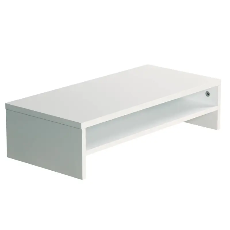 Promocja Stojak pod monitor z półką, biały, wys. 14 cm, Kesper
