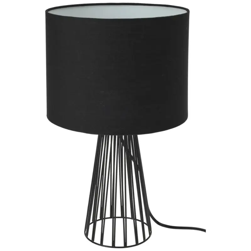 Tylko dziś Lampa stołowa z czarnym abażurem, 30 cm