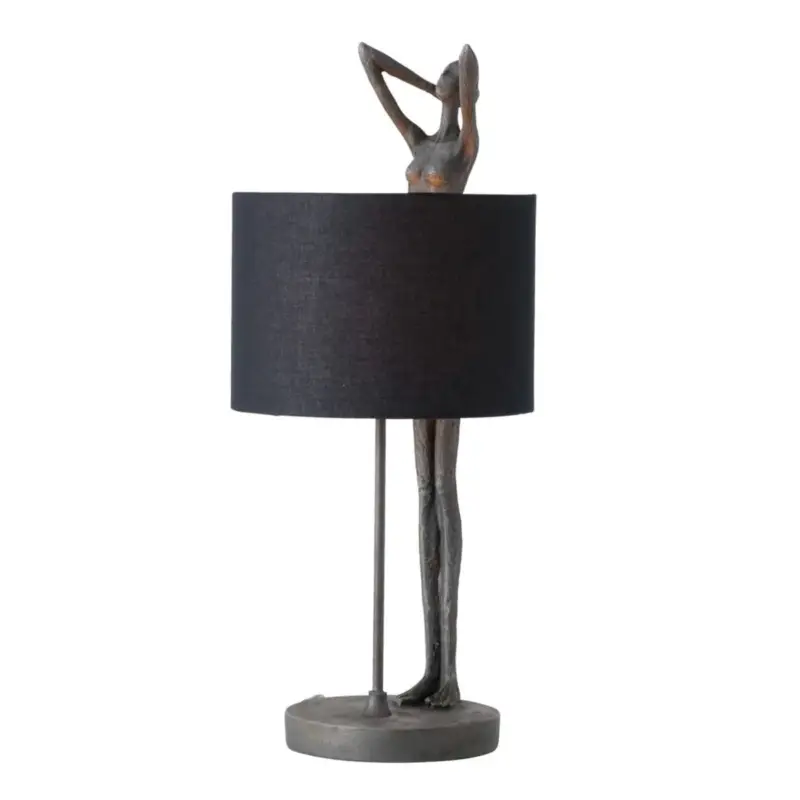 Ograniczona ilość Lampa stołowa Cali, Ø 25 cm, figurka rękodzieło