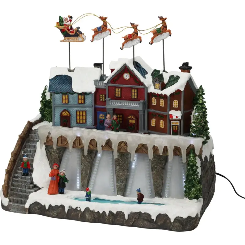 Ruchoma scenka świąteczna, LED, 36,5 x 21 cm Premium