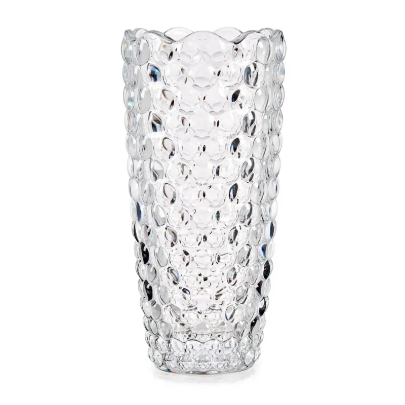 Rzeźbiony wazon ze szkła, 19,5 cm Oferta