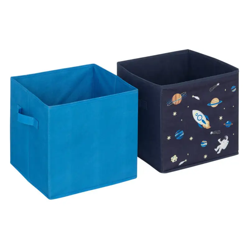 Pudełka na zabawki do regału typu kallax SPACE, 2 sztuki, 29 x 29 x 29 cm Bestseller