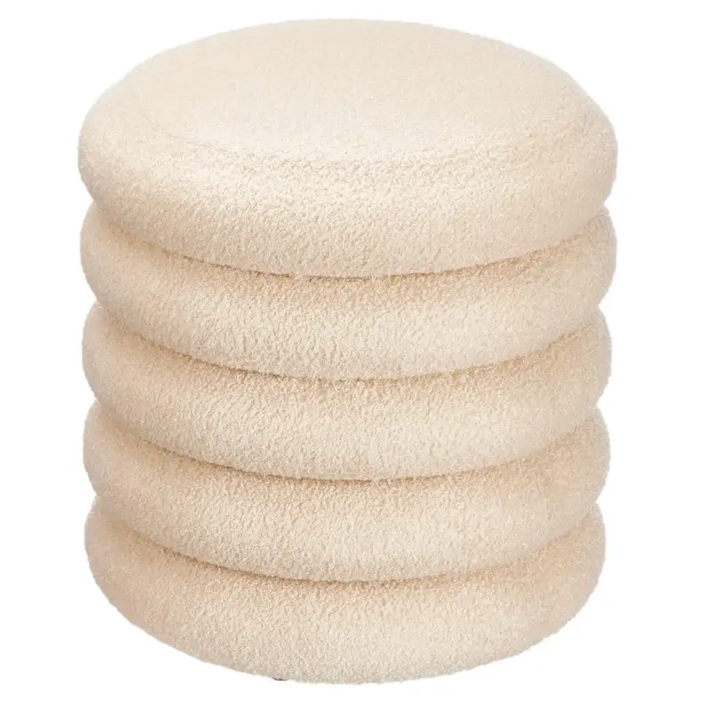 Pufa ze schowkiem okrągła boucle, Ø 40 cm Kup online