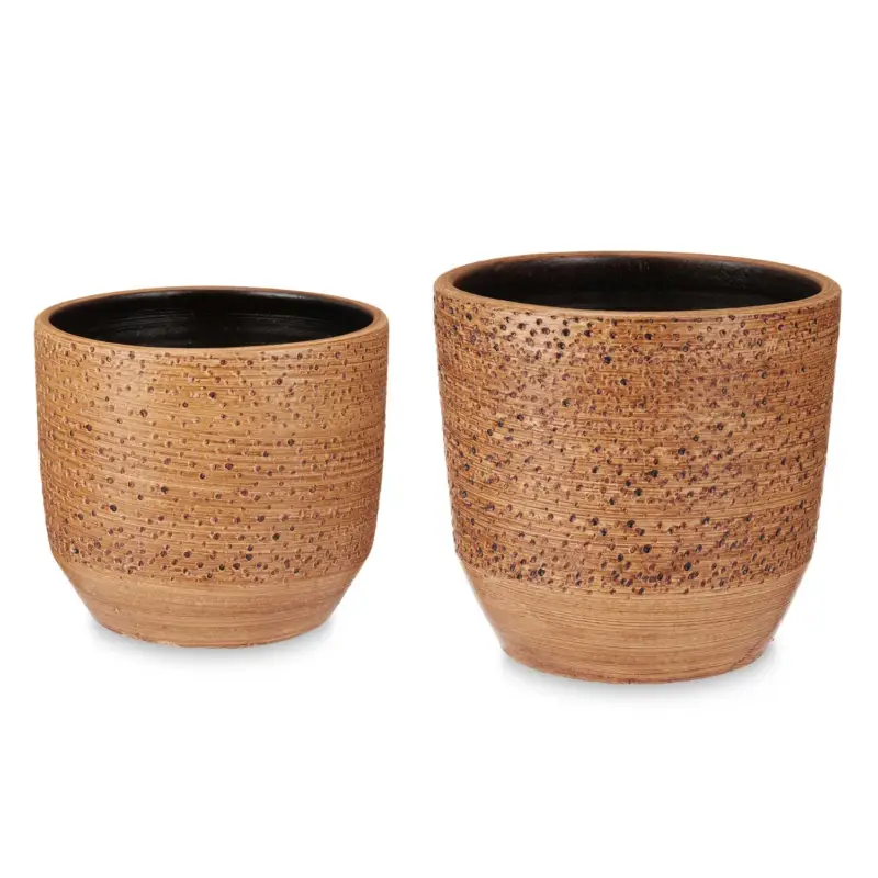 Dodaj do koszyka Ceramiczne doniczki DOTS&LINES, 2 sztuki: Ø 20 cm i Ø 25 cm