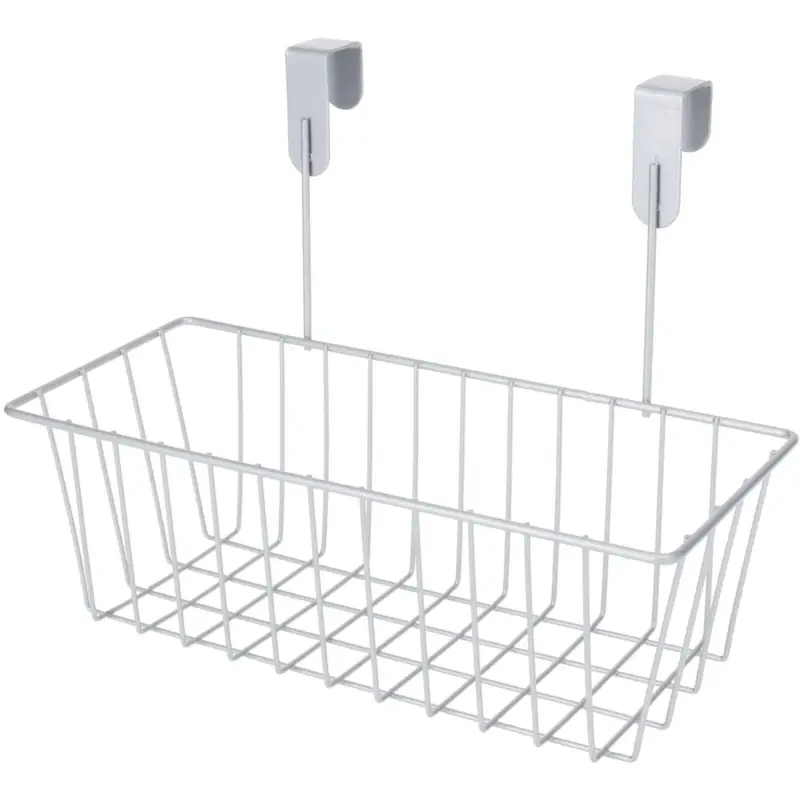Zniżka Organizer metalowy zawieszany na drzwi szafki kuchennej, szary, 28 x 15 x 21 cm