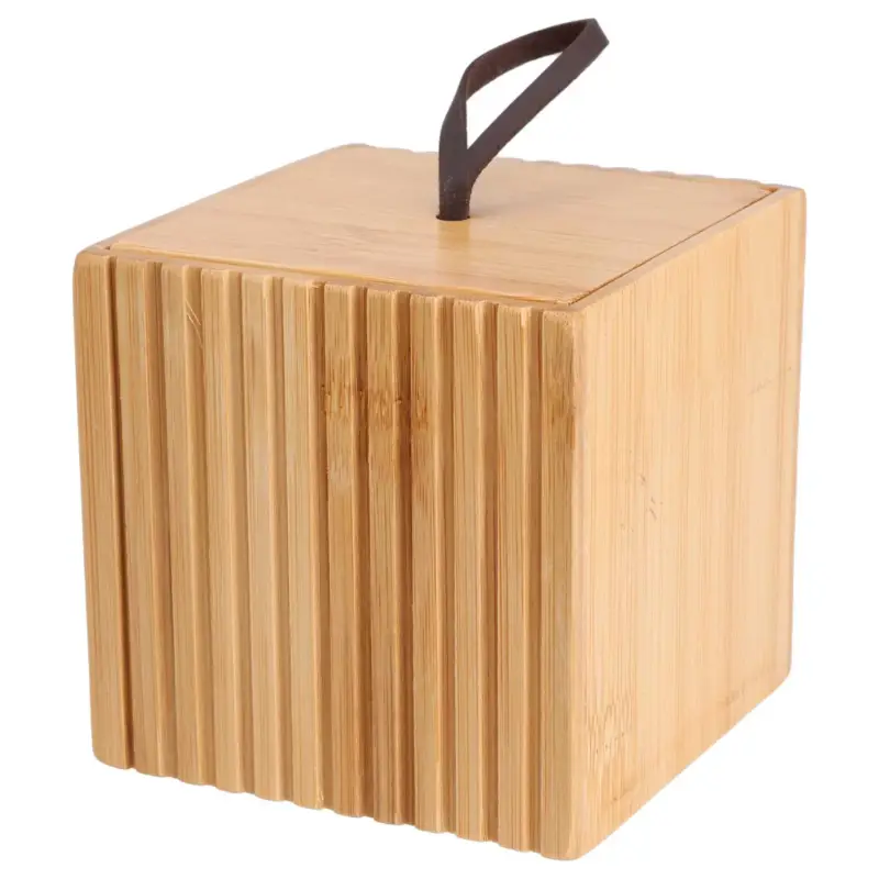 Do wyczerpania zapasów Bambusowy organizer do łazienki, 9 x 9 x 9 cm