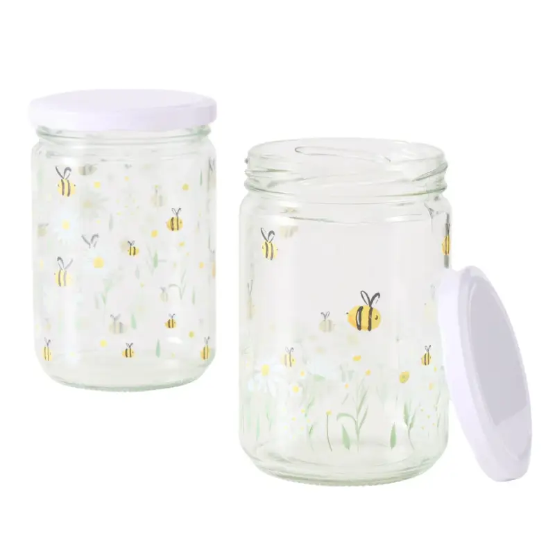 Zakręcane słoiki do przechowywania HONEY, 500 ml, 2 szt. Oferta czasowa