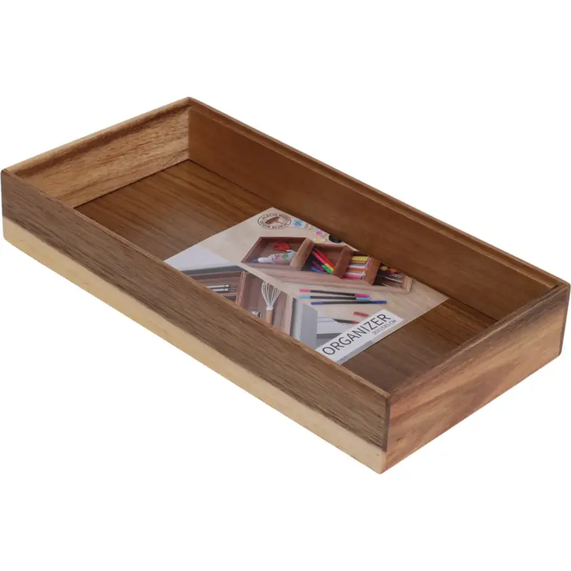 Nowy Drewniany organizer na biurko HEDO do szuflady, 30 x 15 x 5 cm