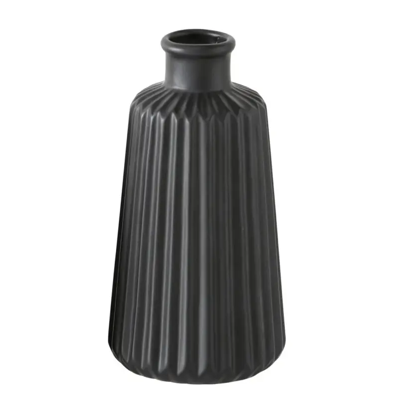Dekoracyjny wazon ceramiczny w prążki ESKO Tani
