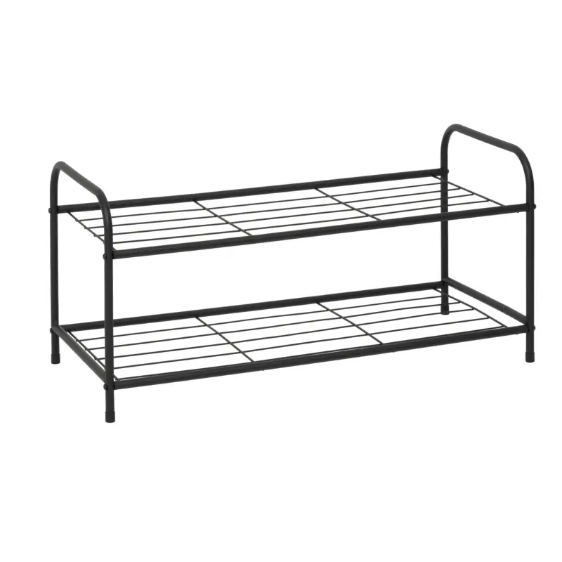 Bestseller Metalowy stojak na buty METTY, 2 poziomy, 71 cm