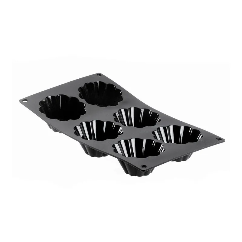 Forma do pieczenia brioszek, 6 otworów, silikon, de Buyer Promocja