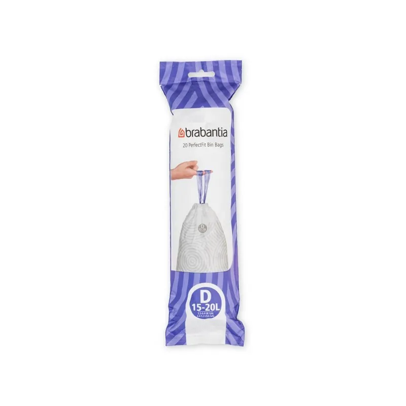 Worki na śmieci D PERFECTFIT 15-20 l 20 szt, Brabantia Oferta limitowana