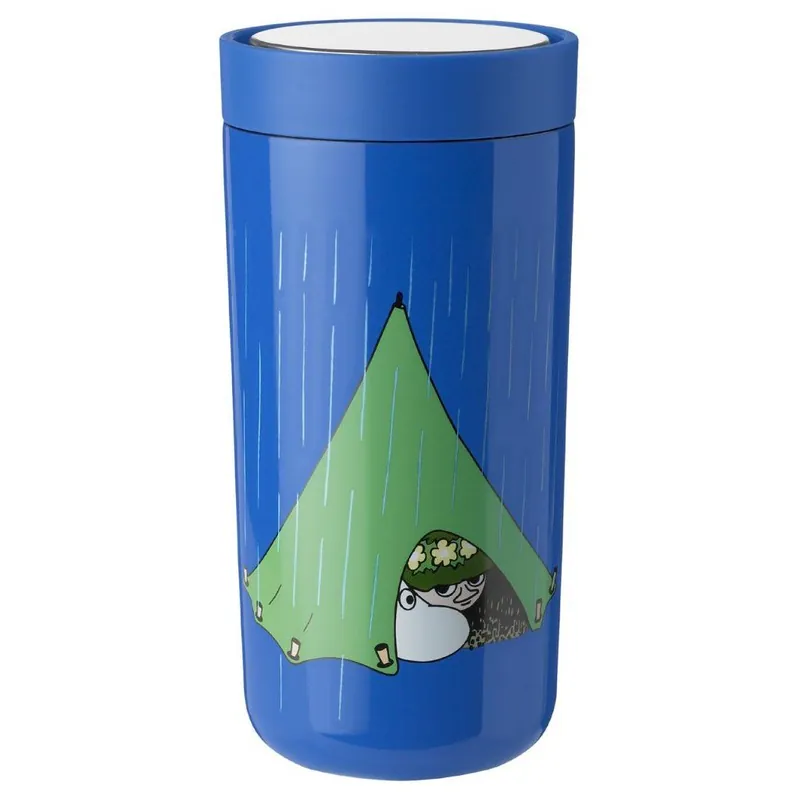 Kubek termiczny TO GO CLICK MOOMIN CAMPING 400 ml, niebieski, Stelton Hit sprzedaży