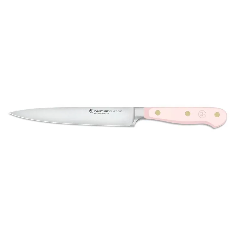 Dostępne od ręki Nóż do wędlin CLASSIC COLOUR 16 cm, różowa sól himalajska, Wüsthof