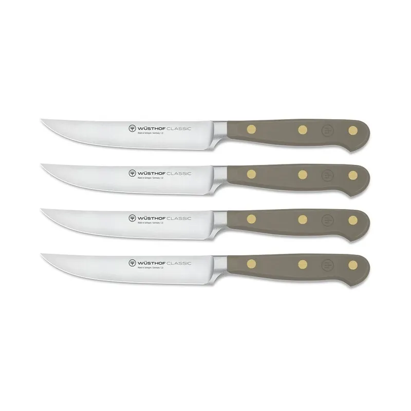 Oferta limitowana Noże do steków CLASSIC COLOUR, zestaw 4 szt., 12 cm, aksamitna ostryga, Wüsthof