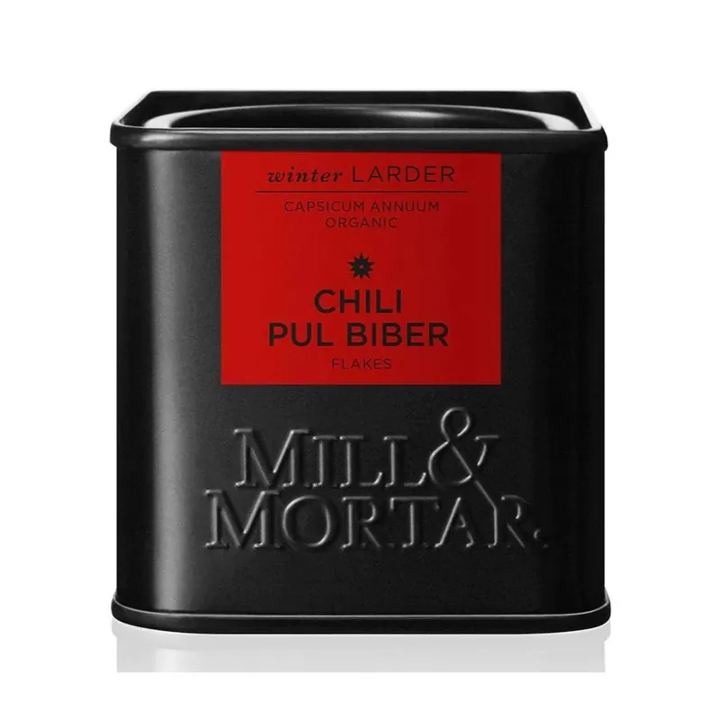 Zniżka Organiczne chili Pul Biber 45 g, płatki, Mill & Mortar