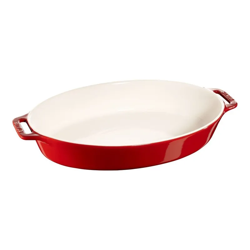 Wybór klientów Naczynie do zapiekania 36 cm, czerwone, ceramiczne, Staub