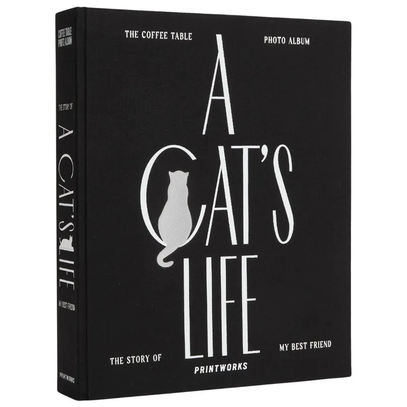 Album na zdjęcia A CAT´S LIFE, czarny, Printworks Darmowy zwrot