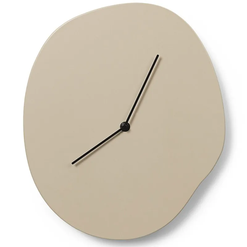 Zegar ścienny MELT 33 cm, kaszmir, MDF, twardy LIVING Wyprzedaż
