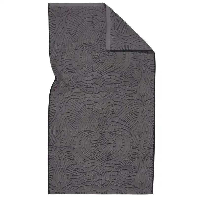 Ręcznik kąpielowy DODO PAVONE 55 x 100 cm, szary, bawełna, Moooi Popularny
