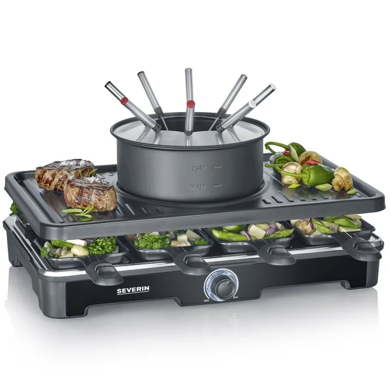 Obniżka ceny Grill raclette RG 2347 1400 W, czarny, Severin