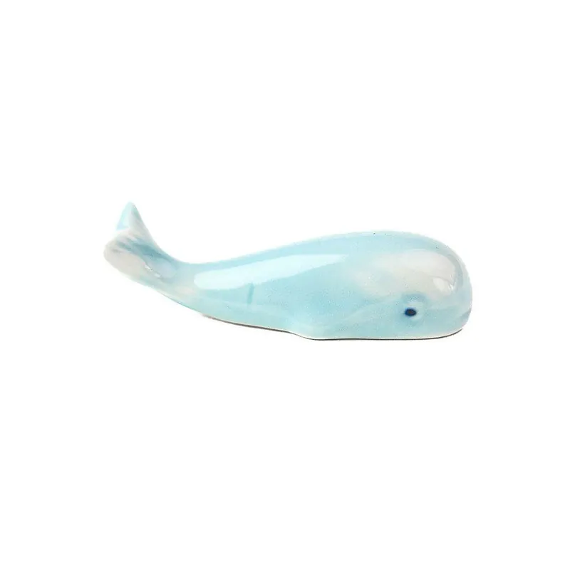Kamyk do odkładania pałeczek WHALE, niebieski, ceramika, MIJ Nowość