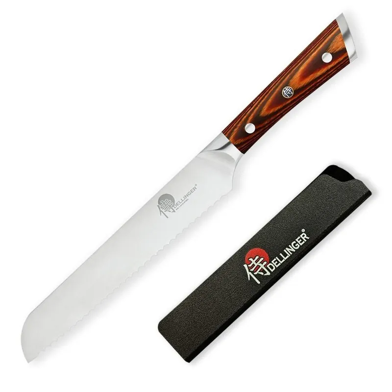 Wyjątkowa oferta Nóż do ciasta GERMAN BLACK SAMURAI 20 cm, brązowy, Dellinger