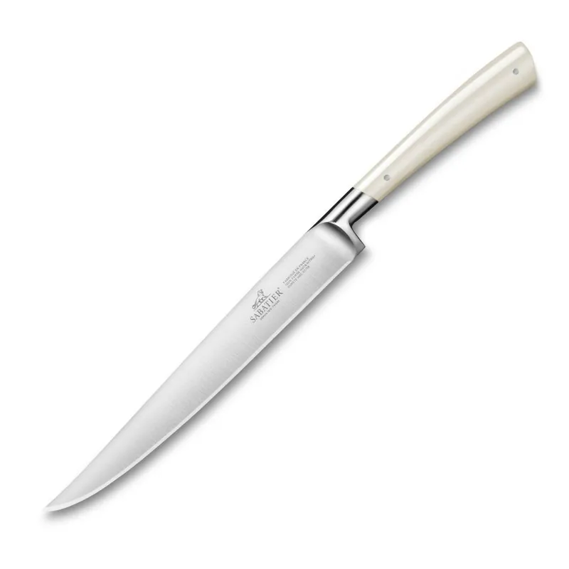 Taniej Nóż do mięsa EDONIST 20 cm, nity ze stali nierdzewnej, biały, Lion Sabatier